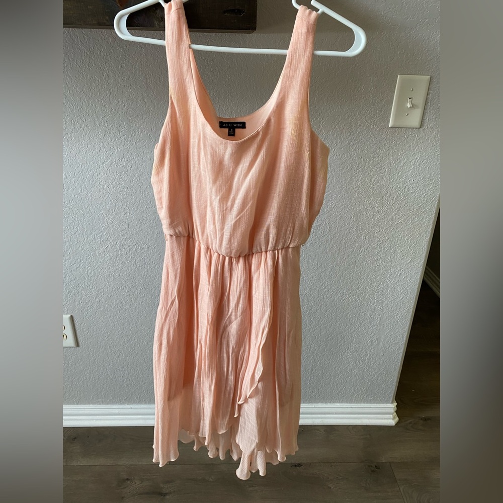 Pretty Peach Summer Dress